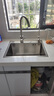 松派厨房水槽304不锈钢水槽双改大单槽水池盆洗菜盆台下盆洗碗槽 左排水槽0涂层-祼盆（无龙头） 500*400mm【国标SUS304假一赔十】 实拍图