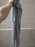 百鹊亭（BAIQUETING）裤子夏季男直筒宽松阔腿老爹裤潮牌ins港风九分坠感牛仔裤 浅蓝色【松紧腰】 M 实拍图