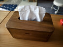 木太祖 实木纸巾盒家用抽纸盒客厅桌面简约纸抽盒车用相思木质收纳盒 相思木-大号纸巾盒 实拍图