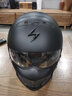SCORPION EXO蝎子战士头盔COVERT 2踏板电动机车摩托复古半盔大码组合跑盔 MATT BLACK亚黑 XL（58-59）CM 实拍图