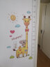 卡通动物宝宝记录身高贴儿童房装饰测量身高自粘墙壁画贴纸可移除 小鹿身高墙贴 晒单实拍图