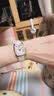 潮熙适用原款天梭T099杜鲁尔系列女手表带1853女T099207A表带16-14MM 亮光漆皮漆皮米白色+银扣 16mm 实拍图