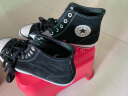 匡威（Converse）官方 专业AII Star男女高帮翻毛皮运动滑板鞋159573C 159573C/黑色 38 实拍图