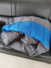 威迪瑞（Wind Tour） 户外睡袋成人室内大人男女加厚秋冬天季隔脏野营旅行午休棉羽绒 升级款-灰蓝（1.5KG）送枕头 实拍图