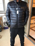 阿玛尼（ARMANI）奢侈品男装男装男士羽绒服轻薄保暖可收纳 10424混色 2XL 实拍图