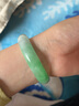 泽心雅玉 翡翠玉手镯糯冰种豆绿色处理级少女款送女友 内径62-63（适合130斤-140斤） 实拍图
