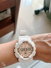 卡西欧手表女运动baby g星空樱花粉独角兽35周年限定G-SHOCK GIRLS GMA-S120MF-7A2PR金属纯白 实拍图