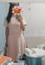 丹珠娜（DanZhuNa）新中式连衣裙女装2025夏季新款气质改良国风少女旗袍改良裙子夏天 粉色（无饰品） M 实拍图