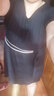 莎妮朵罗加肥加大码女装胖妹妹夏装新品遮肚子胖人显瘦遮肚子连衣裙15968 黑色 6XL 建议200-220斤穿着 实拍图