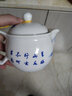 杰艺陶瓷茶壶大号单壶功夫茶具青花瓷品茗杯山水青花泡茶壶大容量茶壶 双层茶壶-(好山好水) 实拍图