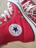 匡威（Converse）All Star夏季经典帆布男女高帮休闲运动鞋黑色1Z588 101013/红色 36.5 实拍图