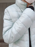 杰奥 轻薄轻便羽绒服女短修身柔软轻盈百搭保暖90鸭绒女装立领1313202 4400#薄荷绿 M (165) 实拍图