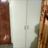 顾欢简易现代定制衣柜经济实木免漆板式厨家装门组装实用收纳家具 黑+白四开柜宽140 160柜-柜高160深40 晒单实拍图
