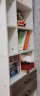 雅美乐书柜落地简易组合抽屉书架置物架客厅卧室阳台柜 暖白色 实拍图