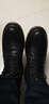 百丽（Belle）复古粗跟马丁靴男休闲工装风机车短靴加绒92267DD0 黑绒里(8孔)-92427 43 (265mm) 实拍图