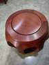 劲飞 红木家具缅甸花梨(学名：大果紫檀)实木圆凳子 餐椅鼓凳换鞋凳古凳餐凳板凳椅子 聚宝雅等级 实拍图