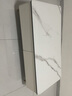 康倍莱钢化玻璃电视柜落地小户型现代轻奢简约电视机柜茶几电视柜组合 2米电视柜+1.2米茶几 白色大理石纹钢化玻璃 实拍图