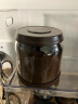 安扣（ANKOU）玻璃罐咖啡豆密封罐单向排气咖啡粉玻璃密封储物罐600ml咖色 晒单实拍图
