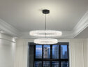 意式极简树脂客厅吊灯现代简约全铜新款设计师创意高端大厅卧室灯 单圈-直径60cm-无极调光 晒单实拍图