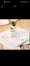 希尔（SHALL） 欧式长方形加厚密胺托盘 酒店家用塑料茶盘餐盘水果盘 冬日雪樱大号18英寸 实拍图