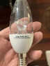欧普（OPPLE）led灯泡 E14吊灯灯泡壁灯小螺口尖泡 烛形灯泡 时尚白 5W暖白光 实拍图