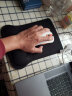 宜客莱（ECOLA）人体工学护腕鼠标垫 超大特厚记忆棉游戏专用腕托商务办公桌垫 黑色Ez2BK 实拍图