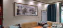 佳得雅新中式客厅装饰画沙发背景墙壁画字画山水画靠山图办公室风景挂画 八方来财A5 90*240cm宣纸锦绫+有机玻璃+胡桃色实木框（大气款） 实拍图