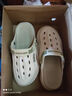 森馬洞洞鞋男士秋季外穿运动耐磨包头拖鞋防滑厚底踩屎感沙滩凉鞋 薄荷曼巴 38-39 实拍图