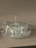 DELISOGA冰川纹玻璃杯家用水杯套装女高颜值加厚网红大口茶杯酒杯水壶杯子 琥珀-矮款1壶6杯+架盘300ml6只 实拍图