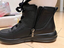 暇步士（Hush Puppies）马丁靴女士加绒休闲保暖平底短靴HNP14DD2 黑色 36 无 实拍图