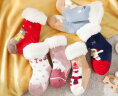 南律宝宝袜加绒袜套婴儿袜冬季加厚保暖儿童地板袜防滑男女袜子睡眠袜 藏青宇航员 S码(0-2岁) 实拍图