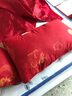 雅思迪结婚枕头枕芯一对装家用高枕婚庆喜庆大红色长枕头可水洗单人枕头 结婚红枕【双边立体款】约650g  2个枕芯【无枕套】45*74cm 实拍图
