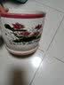 花无痕陶瓷花盆 简约中国风陶瓷花盆带托盘 盆栽绿植花盆 古风花盆 荷鱼莲花 大号口径17cm左右 实拍图