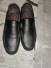 稻草人（MEXICAN）商务休闲鞋男士头层牛皮鞋男正装鞋懒人套脚大码鞋 185 黑色L 41  实拍图