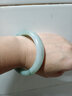 千载一玉石英岩玉手镯 女款正装金丝玉镯子天山翠镯子 浓郁飘花约55-56毫米 实拍图