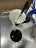 拜格（BAYCO）带盖马克杯陶瓷咖啡杯办公室喝水杯带勺子大容量牛奶杯黑色BX6806 晒单实拍图