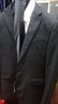 传棨 西服套装男三件套修身免烫商务职业正装西装外套新郎结婚礼服 两粒扣深蓝色【西服+西裤+衬衫】 175/48 实拍图