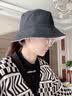 SOMUBAY 帽子女ins双面网红渔夫帽女韩版百搭日系小清新可爱chic潮防晒遮阳帽子春夏太阳帽 DYM-136(双面黑白） M(56-58cm) 实拍图