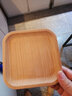 雅诺达木质简约厨房用品家用水杯托盘面包烘焙甜点心蛋糕干果盘茶台碟 方碟 实拍图