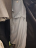 伯德小姐雪纺蝴蝶结衬衫女设计感职业正装白色上衣面试套装衬衣 CS14 雾霾蓝长袖【雪纺】可拆卸飘带 S -适合90-100斤可穿 实拍图