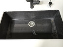意狄讴（Yedeeo）意大利石英石水槽厨房洗手池洗菜盆花岗岩单槽台下盆洗碗槽黑7088 【7080SY】800*460裸盆配置 实拍图