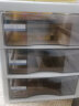 JEJ 日本进口A4办公收纳柜抽屉式桌面文件储物柜透明塑料整理柜资料柜 深三层白色（34.5*27*31.2cm) 单个装 实拍图
