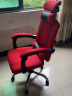 非洲鹰（feizhouying）电脑椅办公椅子电竞椅家用人体工学网布椅靠背转椅老板椅学习椅 红色+搁脚 联动扶手 实拍图