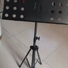 阿萨娜丝（Asanasi）谱架 带话筒支架加粗乐谱架古筝小提琴吉他通用可升降折叠大谱台 畅卖款黑色 实拍图