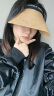 浩冠 出游帽子女夏大檐空顶帽韩版网红防晒帽太阳帽草帽百搭空顶发箍遮阳帽海边 黑织带卡其色 均码 实拍图
