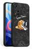 霸时代 红米Note11Pro手机壳软壳redmi11pro直边磨砂创意卡通浮雕镜头全包防摔保护套 红米Note11Pro-太空旅行【经典黑】 实拍图