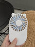 鳗而登 手持USB风扇手持充电风扇迷你桌面小型风扇静音办公室学生口袋小风扇 白色小风扇 600mAh 实拍图