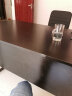 隆祥福老板桌办公桌组合大班台桌椅组合主管经理桌子简约办公家具 黑架+黑色 1.4米*0.7单桌 实拍图
