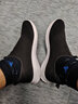 VERNOUILLET一脚蹬男女鞋多运动走路男鞋春季不系带网面鞋轻便飞织大码针织鞋 黑白（标准款） 39 实拍图