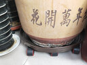 金属铁移动花盆托盘圆形万向轮加厚盆栽花架托盘带轮花盆底座滚轮 铁质紫铜色450 实拍图